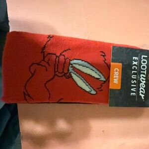 Loot Crate Black and White Graphic Socks